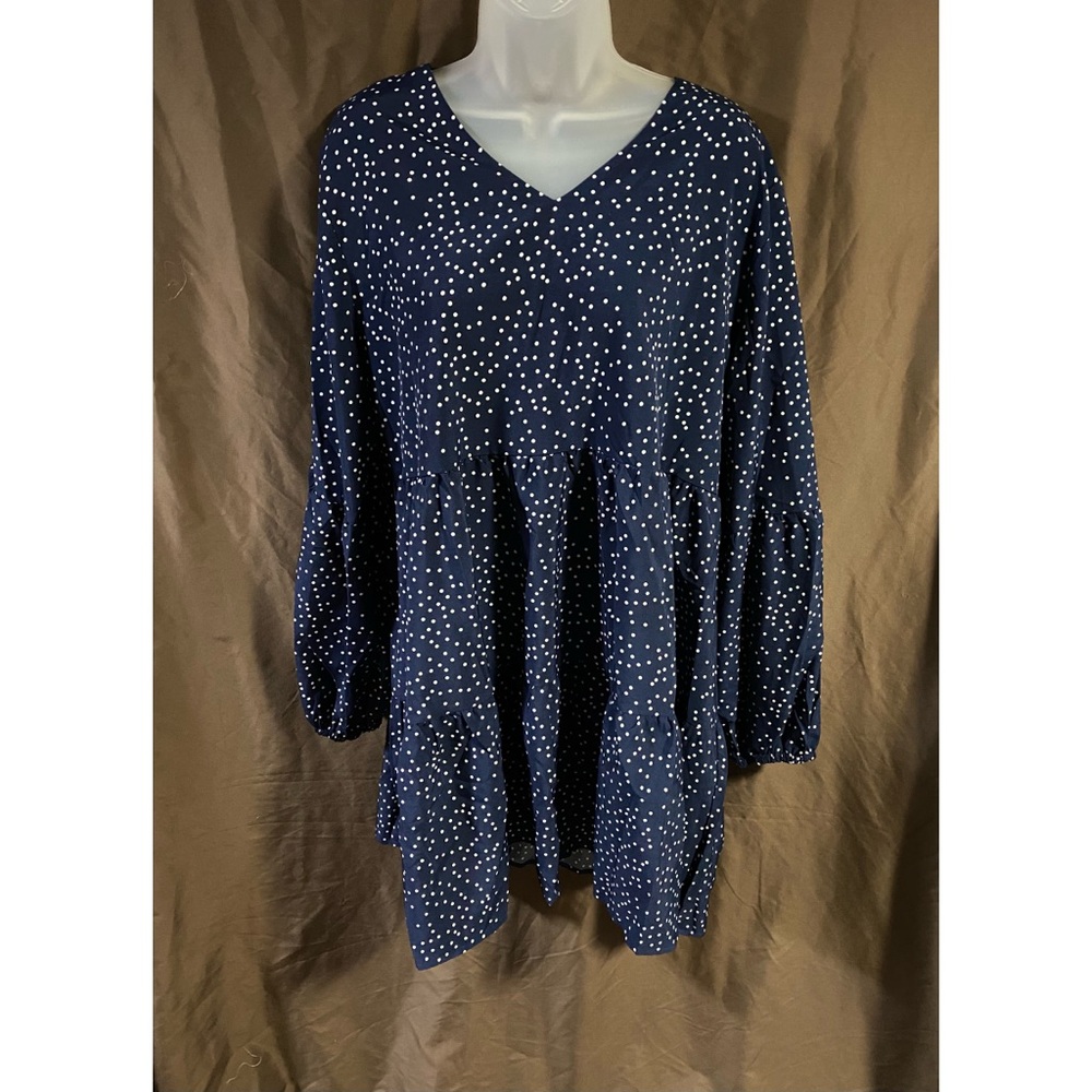 Women’s loose polka-dot summer dress